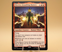 Electro, Assaulting Battery | 76 | Rare | Regular | Spider-Man | MTG | 2025 - Image 1