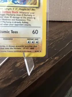 Pokemon Machamp Base Set Holo Rare 1st Edition 8/102 1999 100 HP English - Image 4