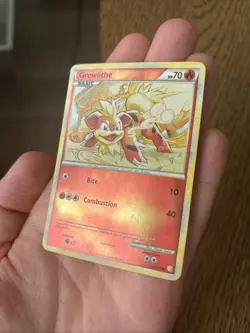 Pokemon TCG Growlithe HeartGold SoulSilver Reverse Holo 65/123 LP - Image 3