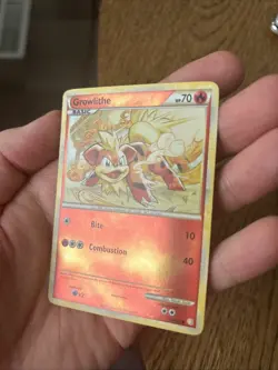 Pokemon TCG Growlithe HeartGold SoulSilver Reverse Holo 65/123 LP - Image 5