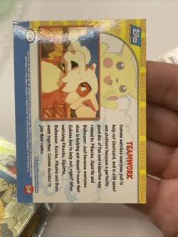 1999 Topps Pikachu's Vacation #54 Teamwork Foil Holo Pokemon - - Image 4