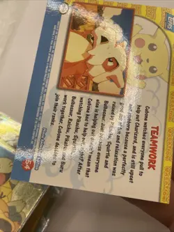 1999 Topps Pikachu's Vacation #54 Teamwork Foil Holo Pokemon - - Image 5