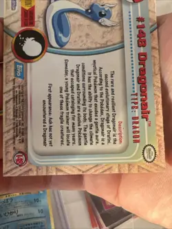 1999 Topps Pokemon Dragonair # 148 | Blue Label TV Animation Edition NM - Image 4