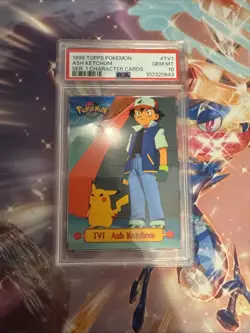 1999 Topps Pokemon Ash Ketchum Ser. 1 PSA 10 POPULATION 21!!! - Image 3