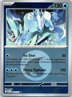 Glastrier 054/217 UC ME: Ascended Heroes Pokemon NM WATER ENERGY Reverse Holo - Image 1