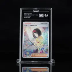 2023 Pokemon Scarlet & Violet 151 Erika's Invitation #203 Illustration TAG 8.5 - Image 1