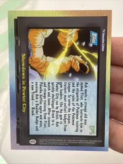 2000 Topps Pokemon TV #EP5 Showdown in Pewter City (B) Silver Foil - Image 4