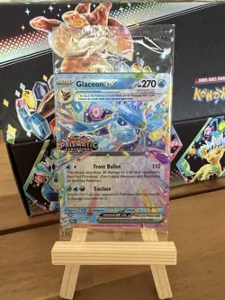 Pokemon TCG Glaceon EX 26/131 Prismatic Evolutions Surprise Box Rare Stamped - Image 1