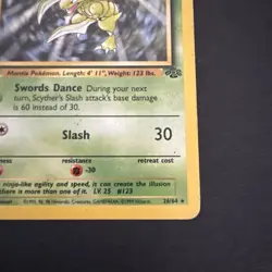 Pokemon TCG Scyther Jungle 26/64 Regular Unlimited Rare - Image 4