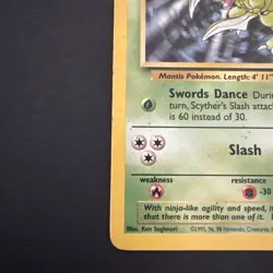 Pokemon TCG Scyther Jungle 26/64 Regular Unlimited Rare - Image 5