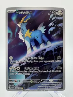 Cobalion 144/086 Illustration Rare IR - Pokemon TCG Sv: Black Bolt - NM - Image 1