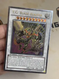 EXVC-EN042 T.G. Blade Blaster Ultimate Rare 1st Edition YuGiOh! LP EURO - Image 2