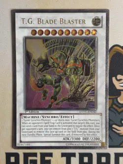 EXVC-EN042 T.G. Blade Blaster Ultimate Rare 1st Edition YuGiOh! LP EURO - Image 3
