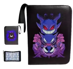 Pokemon TCG Gengar Haunter Gastly Zip Up 50 pages Holds 400 Card Binder New! - Image 1