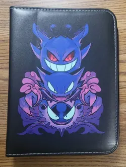 Pokemon TCG Gengar Haunter Gastly Zip Up 50 pages Holds 400 Card Binder New! - Image 2
