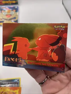 Pokemon Topps Movie card HOLO /Blue label/ no.59 "New Friends and Farewells" - Image 1