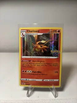 Charizard 10/78 Pokemon GO Set Holo Rare Pokemon Card TCG 2022 - Image 1