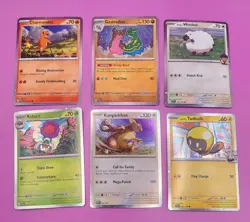 Pokemon Cosmos Holo Lot (6 Cards) Charmander Gastrodon Kangaskhan Tadbulb - Image 1