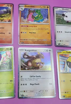 Pokemon Cosmos Holo Lot (6 Cards) Charmander Gastrodon Kangaskhan Tadbulb - Image 4