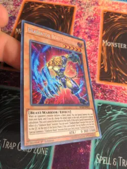 Yu-Gi-Oh! Gladiator Beast Noxious BLLR-EN021 1st Edition Secret Rare NM/LP - Image 2