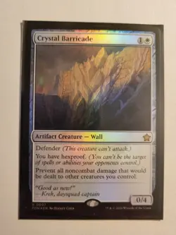 Magic MtG - Crystal Barricade FOIL - NM - Image 1