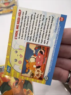 Topps Pokemon #53 C'Mon We Need Help, Raised Holo/Foil, Pikachu's Vacation, NM - Image 3