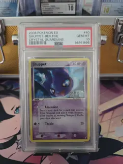 2006 Pokemon EX Shuppet Reverse Foil Crystal Guardians #40 PSA 10 - Image 1