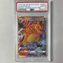 Pokemon TCG SM Black Star Promo Charizard GX SM211 Holo Pokemon PSA 10 - Image 1