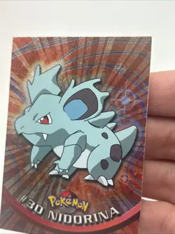 Topps Pokemon #30 Nidorina Black Logo Foil Holo LP Free Shipping! - Image 3