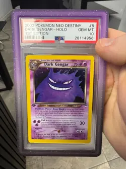 2002 Pokemon Dark Gengar Neo Destiny 1st Edition #6 PSA 10 Gem Mint 👻 POP - 114 - Image 1