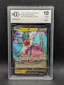 Noivern V #117 BCCG 10 Evolving Skies Holo Ultra Rare Pokemon TCG 2021 SWSH - Image 1
