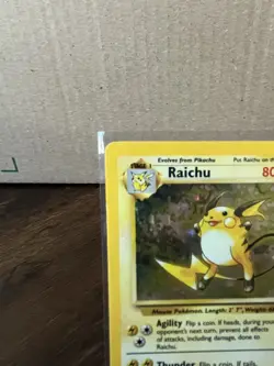 Pokemon Raichu 14/102 Base Set Holo Rare 1999 English 80 HP Pokemon TCG - Image 2