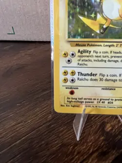 Pokemon Raichu 14/102 Base Set Holo Rare 1999 English 80 HP Pokemon TCG - Image 5