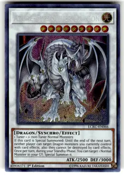 Yugioh Azure-Eyes Silver Dragon LCKC-EN066 Secret Rare NM 1st Edition - Image 1