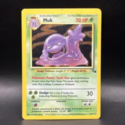 Pokemon Fossil Muk 13/62 Holo Rare - Image 1