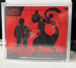 Destined Rivals Pokemon Center Elite Trainer Box ETB ~ Sealed in Acrylic Case 🔥 - Image 1