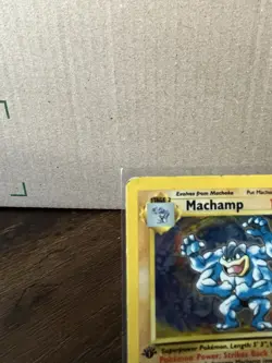 Pokemon Machamp 8/102 Base Set 1st Edition Holo Rare 100 HP English - Image 2