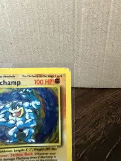 Pokemon Machamp 8/102 Base Set 1st Edition Holo Rare 100 HP English - Image 3