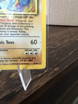 Pokemon Machamp 8/102 Base Set 1st Edition Holo Rare 100 HP English - Image 4