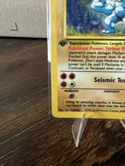 Pokemon Machamp 8/102 Base Set 1st Edition Holo Rare 100 HP English - Image 5