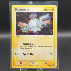 Pokemon TCG Magnemite 68/112 FireRed & LeafGreen 50HP Common Reverse Holo - Image 1