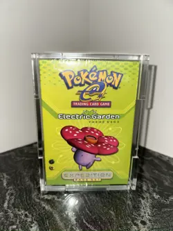 Pokemon 2002 Expedition Electric Garden Theme Deck In Acrylic Display Case - Image 1