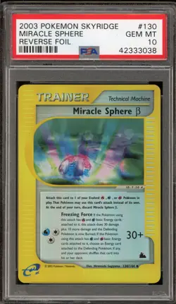 Pokemon Miracle Sphere Skyridge Reverse Holo #130 PSA 10 Gem Mint - Image 1