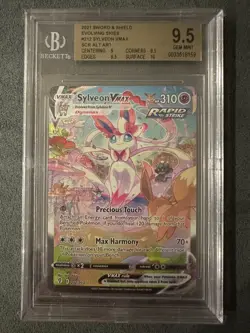 Sylveon VMAX 212/203 Evolving Skies Secret Rare BGS 9.5 GEM MINT PSA 10 Pokemon - Image 1