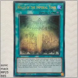 Walls of the Imperial Tomb - MP25-EN168 - Ultra Rare 1st Edition Yugioh - Image 1