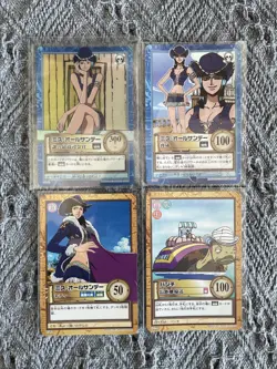 2001 One Piece Carddass Hyper Battle Holo Nicole Robin S100 S107 C541 C546 - Image 1
