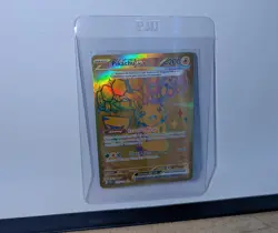 Pokemon TCG Pikachu EX Hyper Rare Gold SV Prismatic Evolutions Card 179/131 - Image 3