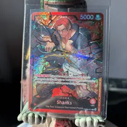 Shanks OP09-001 ONE PIECE Tcg Card Game NM RED Leader - Image 2