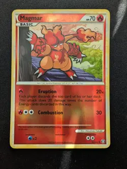 M/NM Pokemon Magmar Reverse Holo Card 42/102 Triumphant - Image 1