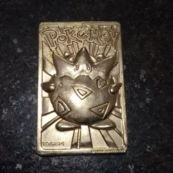 1999 NINTENDO POKEMON TOGEPI 23K GOLD PLATED TRADING CARD - Image 1